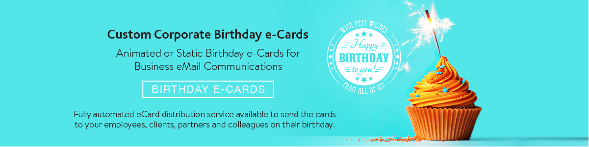 Custom Corporate Electronic Birthday Cards