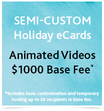 Semi Custom Corporate Animated Holiday eCard Videos